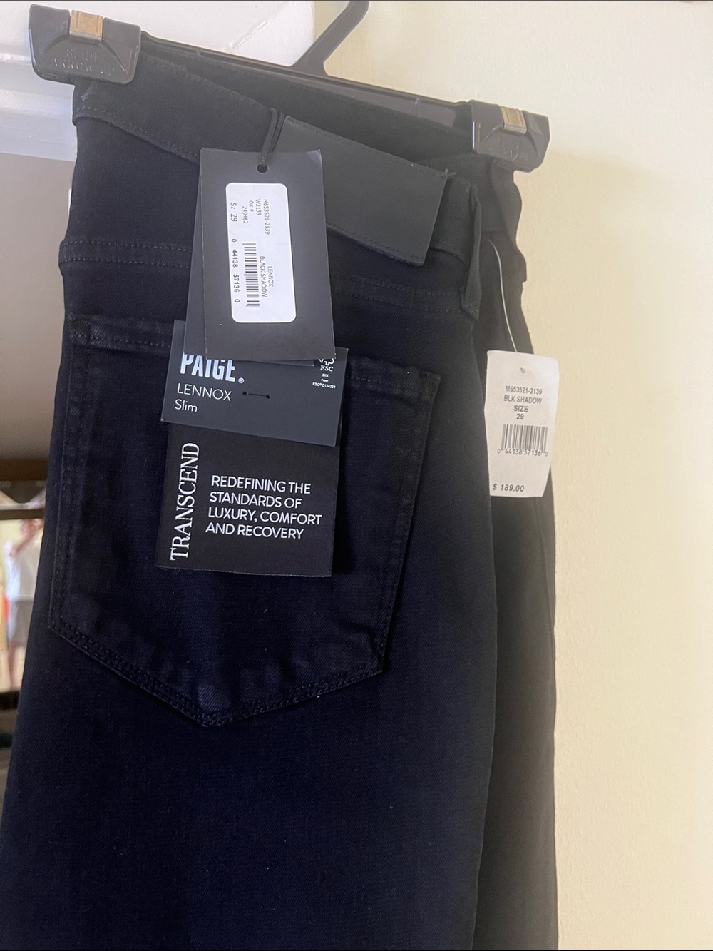 PAIGE Lennox Slim Men's Jeans - Black